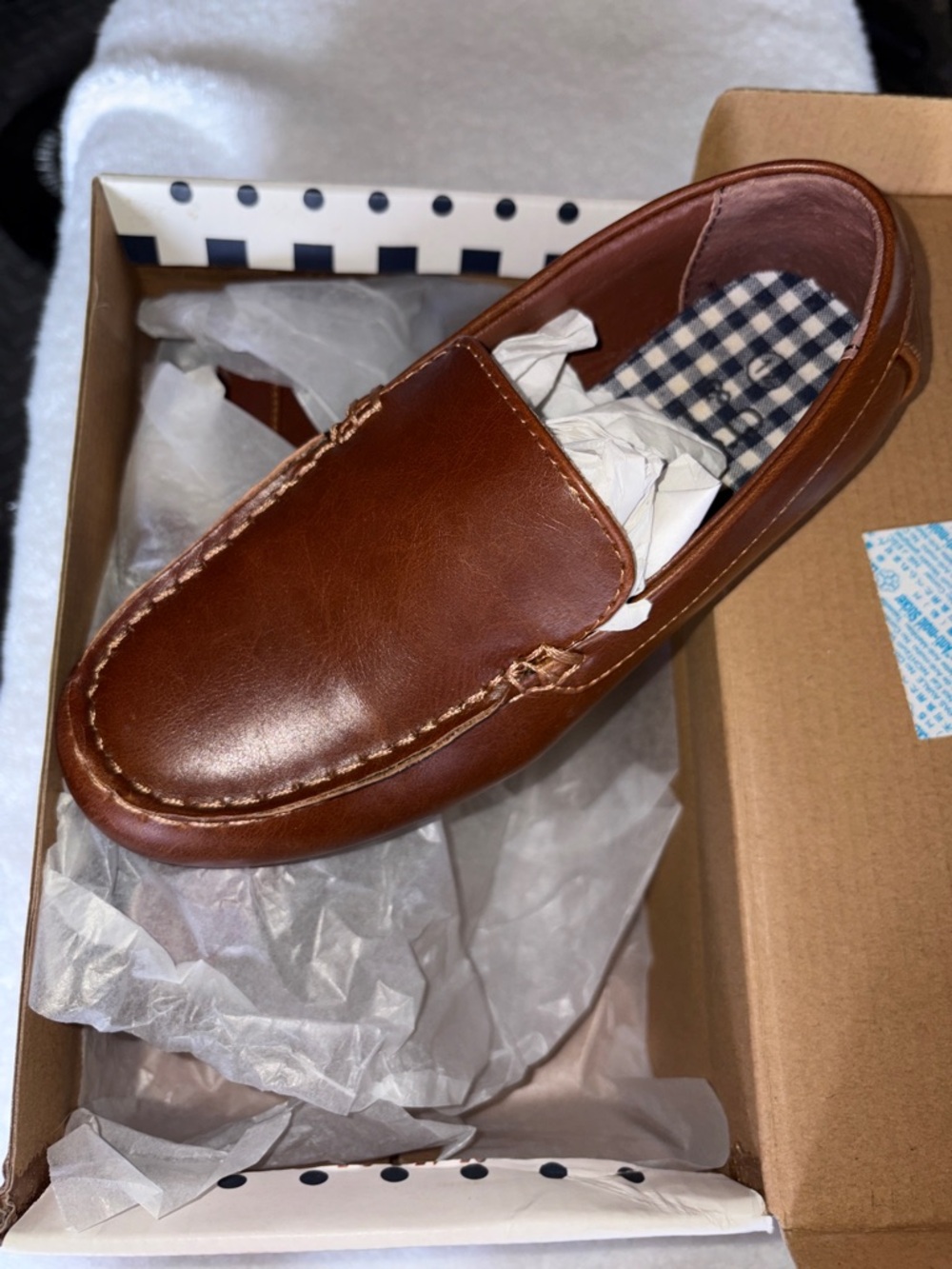 Boy’s Brown Leather Slip-On Loafer